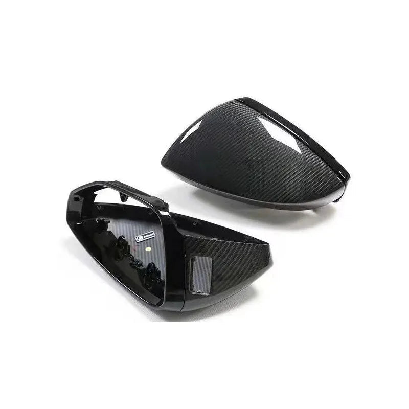 Prepreg Dry Carbon Fiber Mirror Cap Replacement Set - Audi RS6 RS7 C8