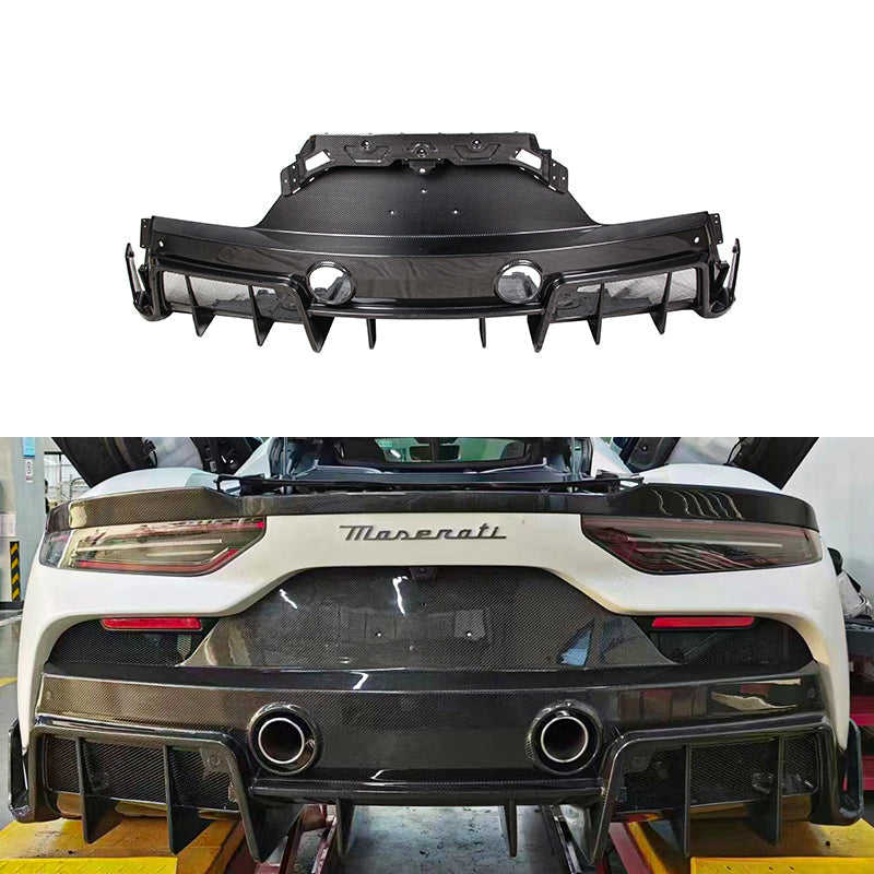 Prepreg Dry Carbon Fiber PK Diffuser - Maserati MC20
