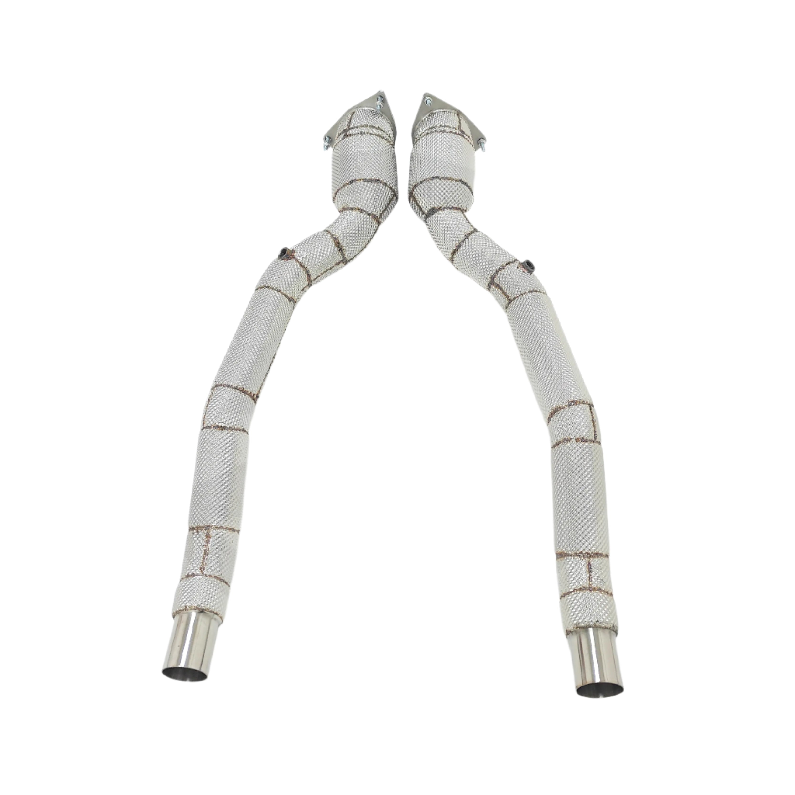 Exhaust Downpipe w/ Heat Shield - Ferrari F12 Berlinetta/812 Superfast/FF V12