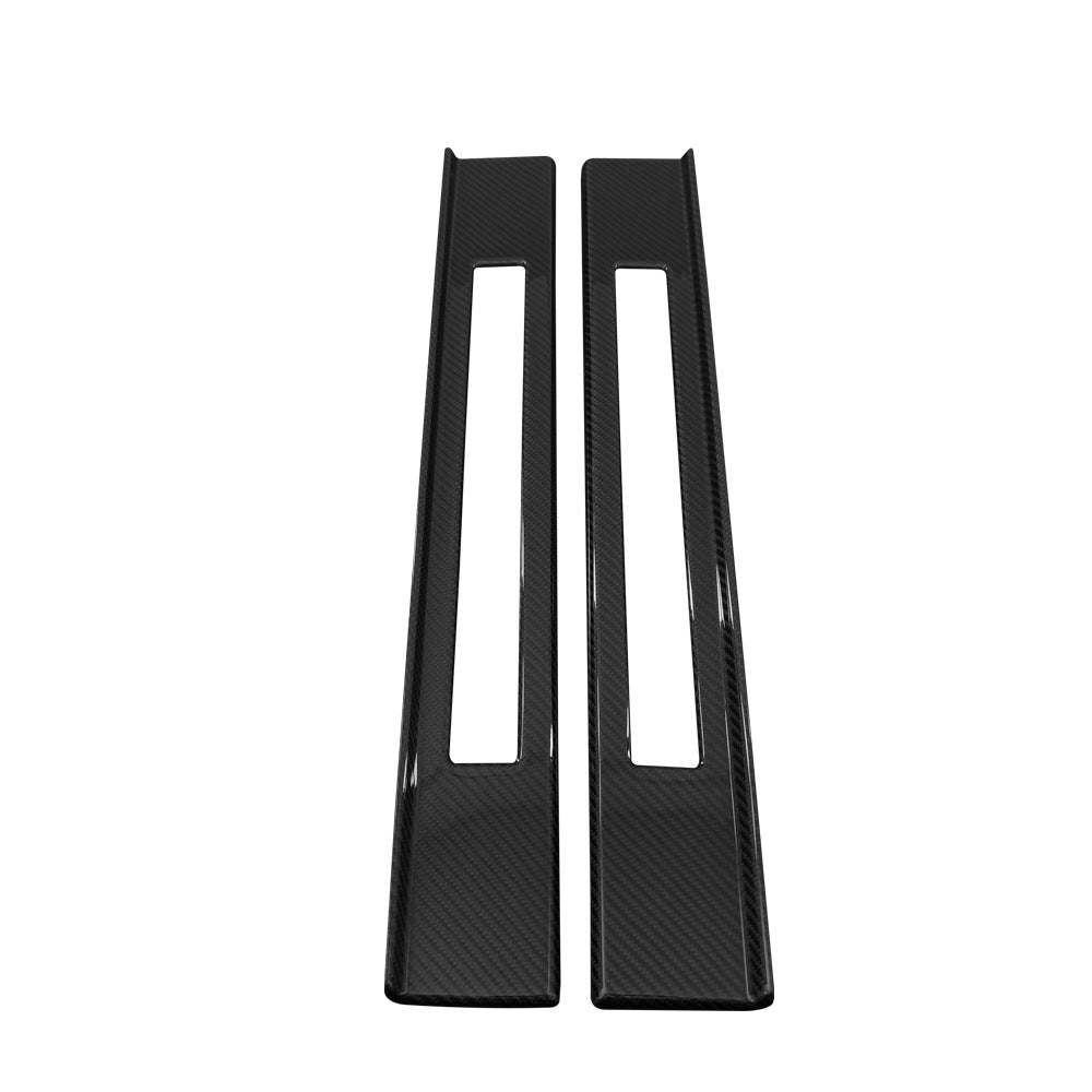 Dry Carbon Fiber Kick Plate Door Sill Scuff Plate - Ford Mustang 2024+
