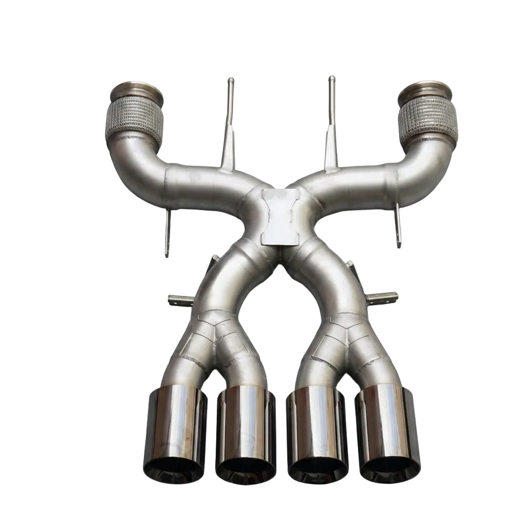 McLaren 765LT Titanium X Pipe Exhaust System - M840T 4.0T V8 Engine  McLaren 720S 720