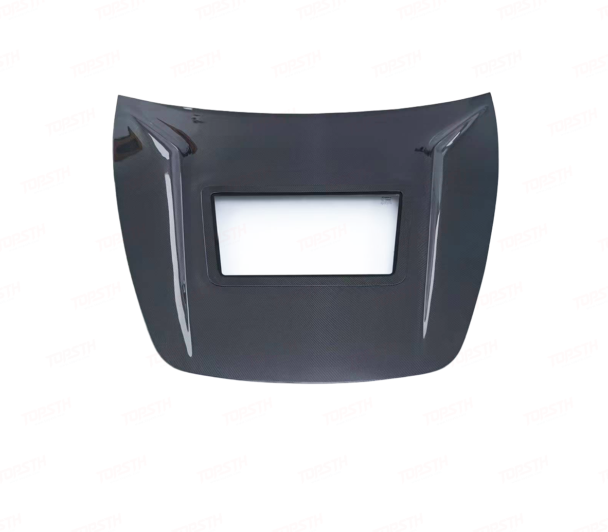 Carbon Fiber Hood w/ Transparent Window -  2024+ Tesla Model 3