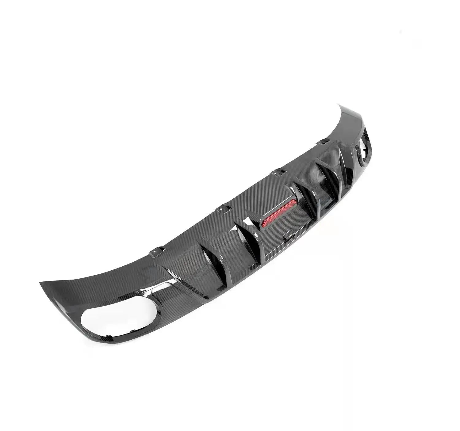Prepreg Carbon Fiber Rear Diffuser w/led - Audi Q8 2020+