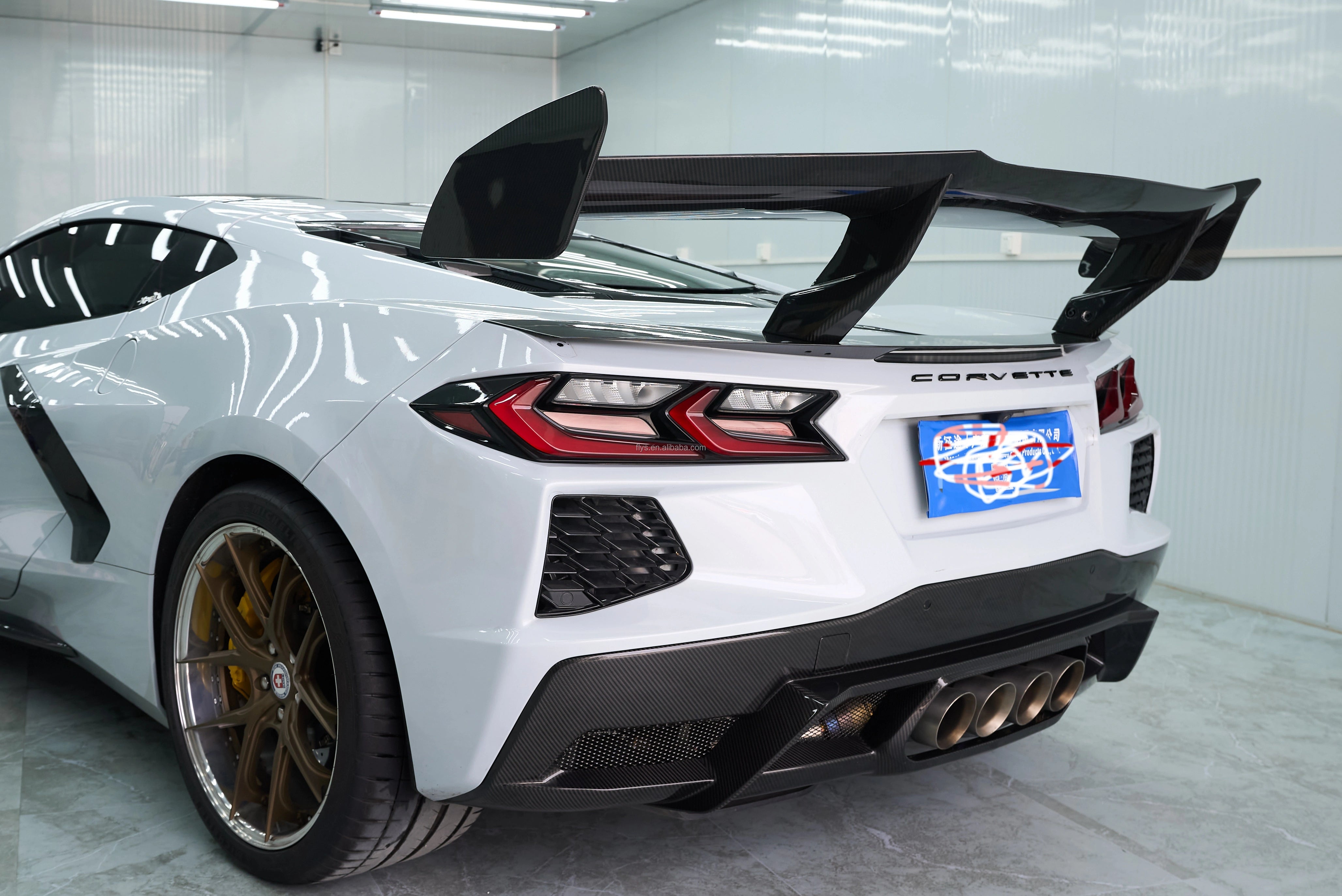 Carbon Fiber ZR Style Carbon Fiber Diffuser - Corvette C8