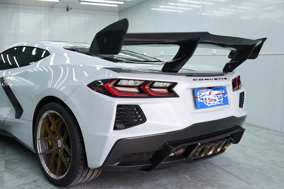 Carbon Fiber ZR Style Carbon Fiber Diffuser - Corvette C8