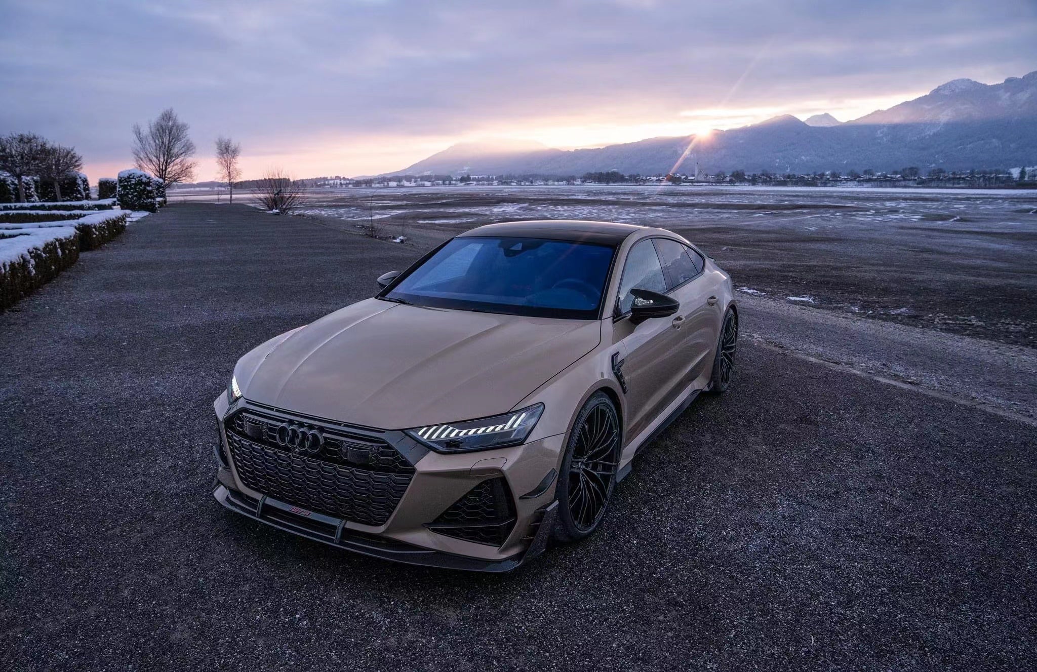 Carbon Fiber A Style Front Splitter Lip - Audi RS7 C8 Sportback 2020-2021