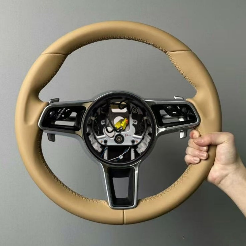 Full Custom Steering Wheel - Porsche Porsche 718 981 991 992 Macan Panamera 971 Cayenne Taycan Boxster Cayman GT