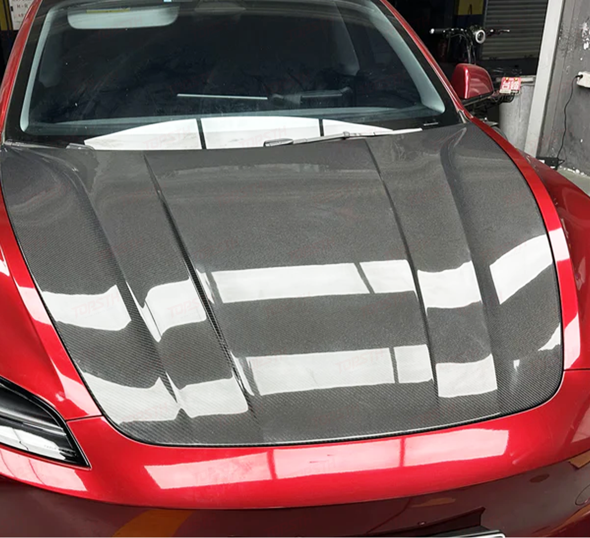 Carbon Fiber OEM+ Style Front Hood Bonnet -  2024+ Tesla Model 3
