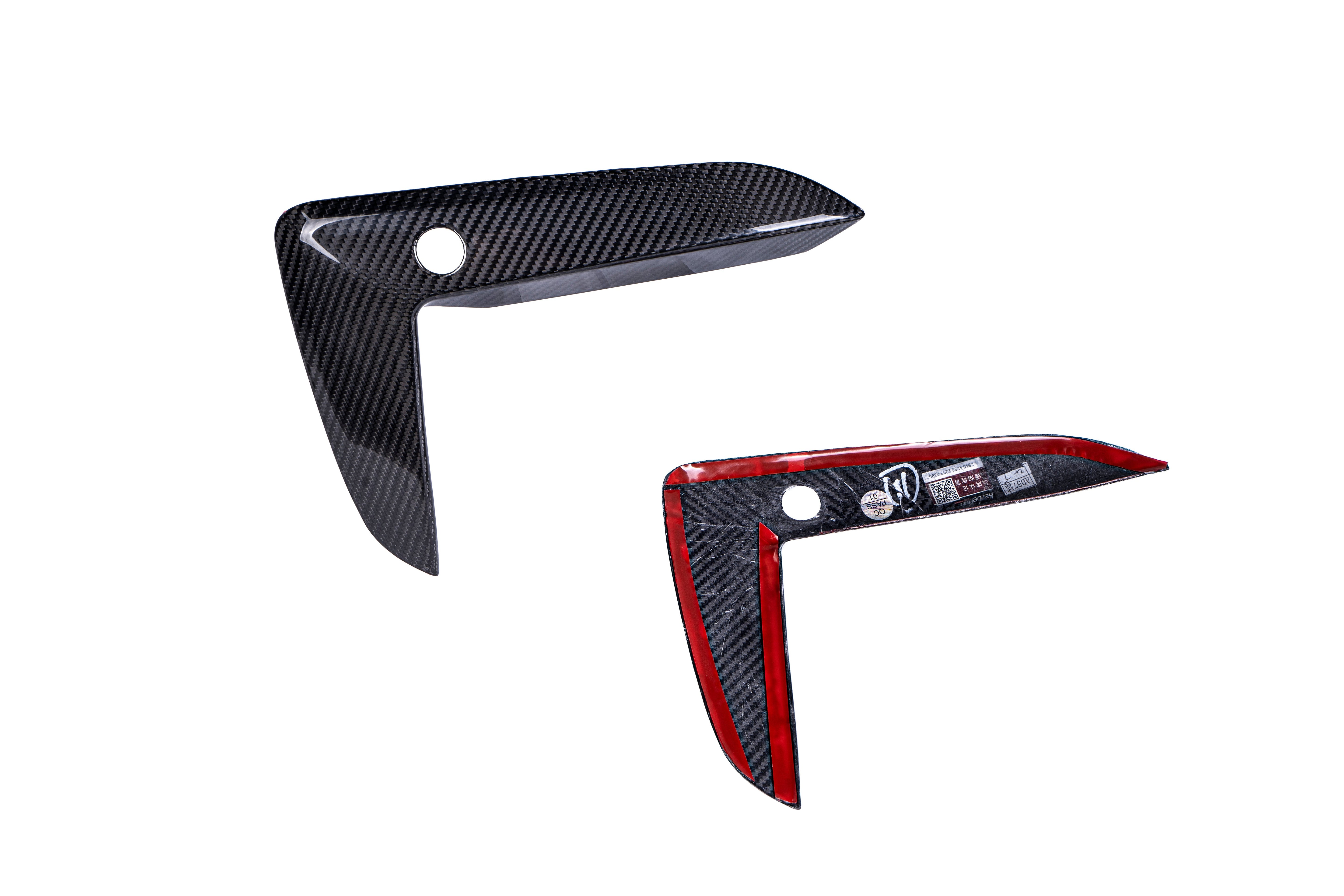 Dry Carbon Fiber Fog Light Bumper Overlay Trim - BMW 5 Series G30 G31 Facelift 530i 540i M550i 2020+