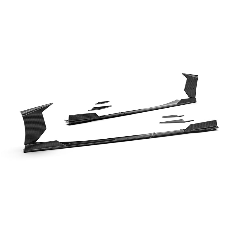 Prepreg Dry Carbon Fiber Side Skirt Extensions for Maserati MC20