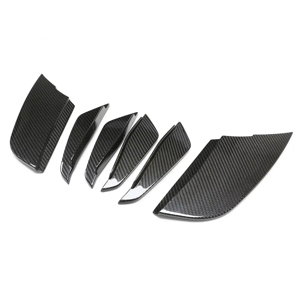 Dry Carbon Fiber Side Bumper Trims Air Vent Canards - BMW G87 M2