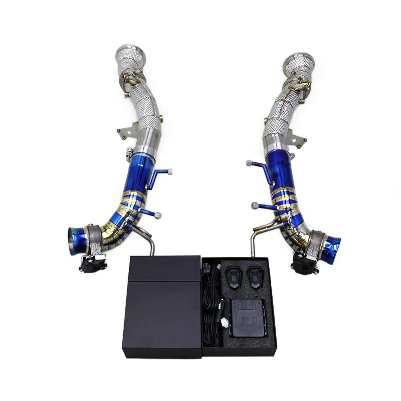Ferrari 296 3.0T – Titanium Axle-Back Valved Exhaust & Catless Downpipes