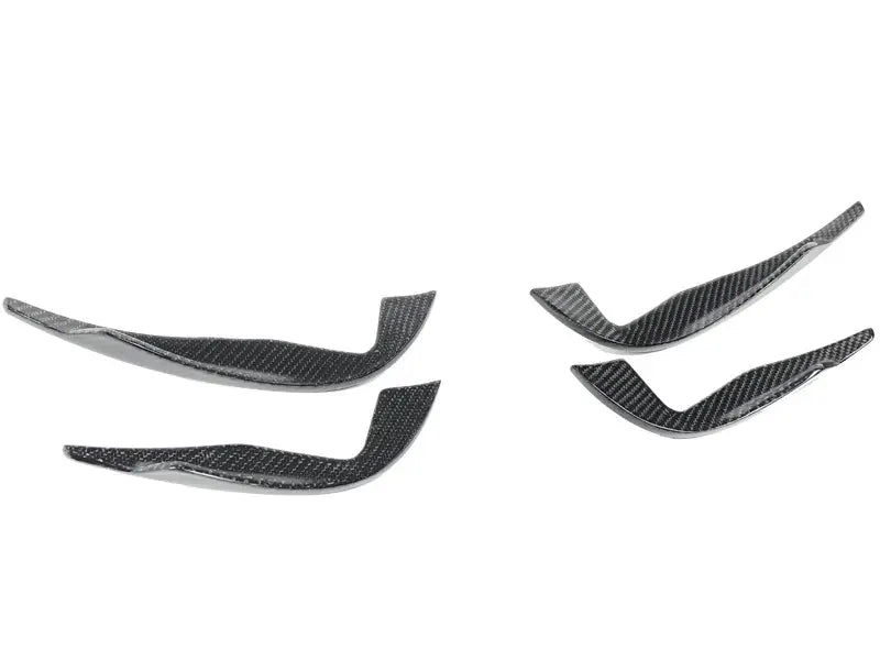 Carbon Fiber Front Bumper Canards - Audi TT RS MK3 TTRS 15-19