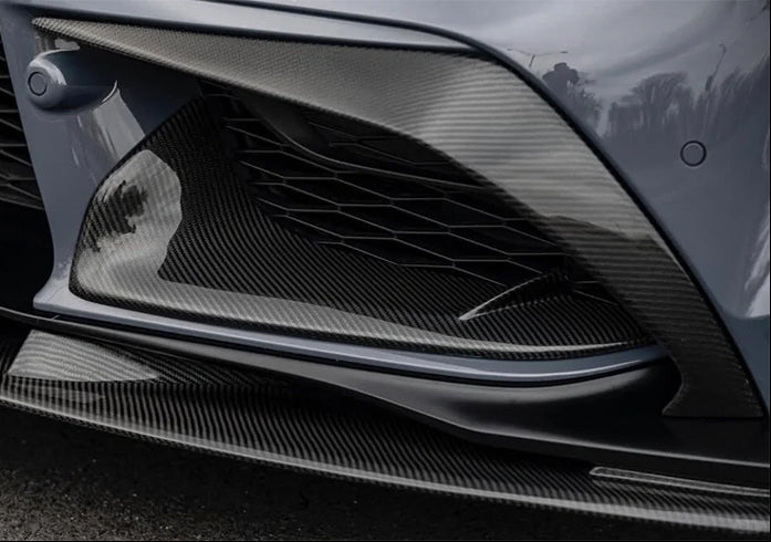 Carbon Fiber Front Bumper Splitter canard Trim - Toyota Supra  A90 A91 Mk5