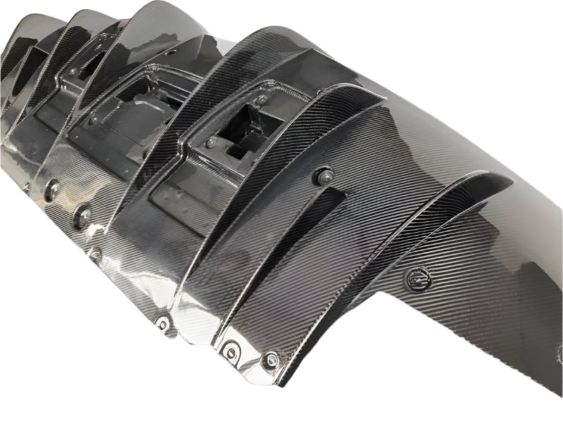 N Style Carbon Fiber Rear Diffuser - Ferrari F8 Tributo