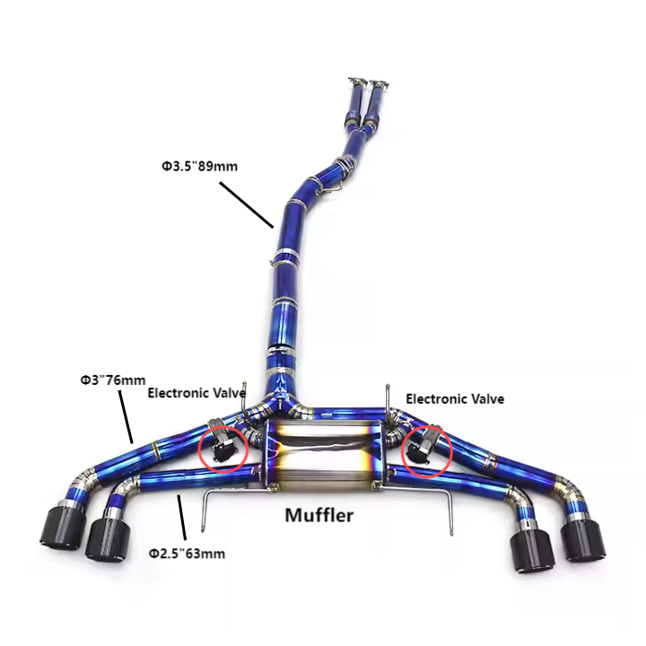 V2 Titanium Full Valved Sport Exhaust System - Nissan R35 GTR
