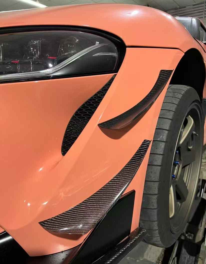Carbon Fiber Front Canard Bumper Trim - 2019 + Toyota GR Supra A90 A91