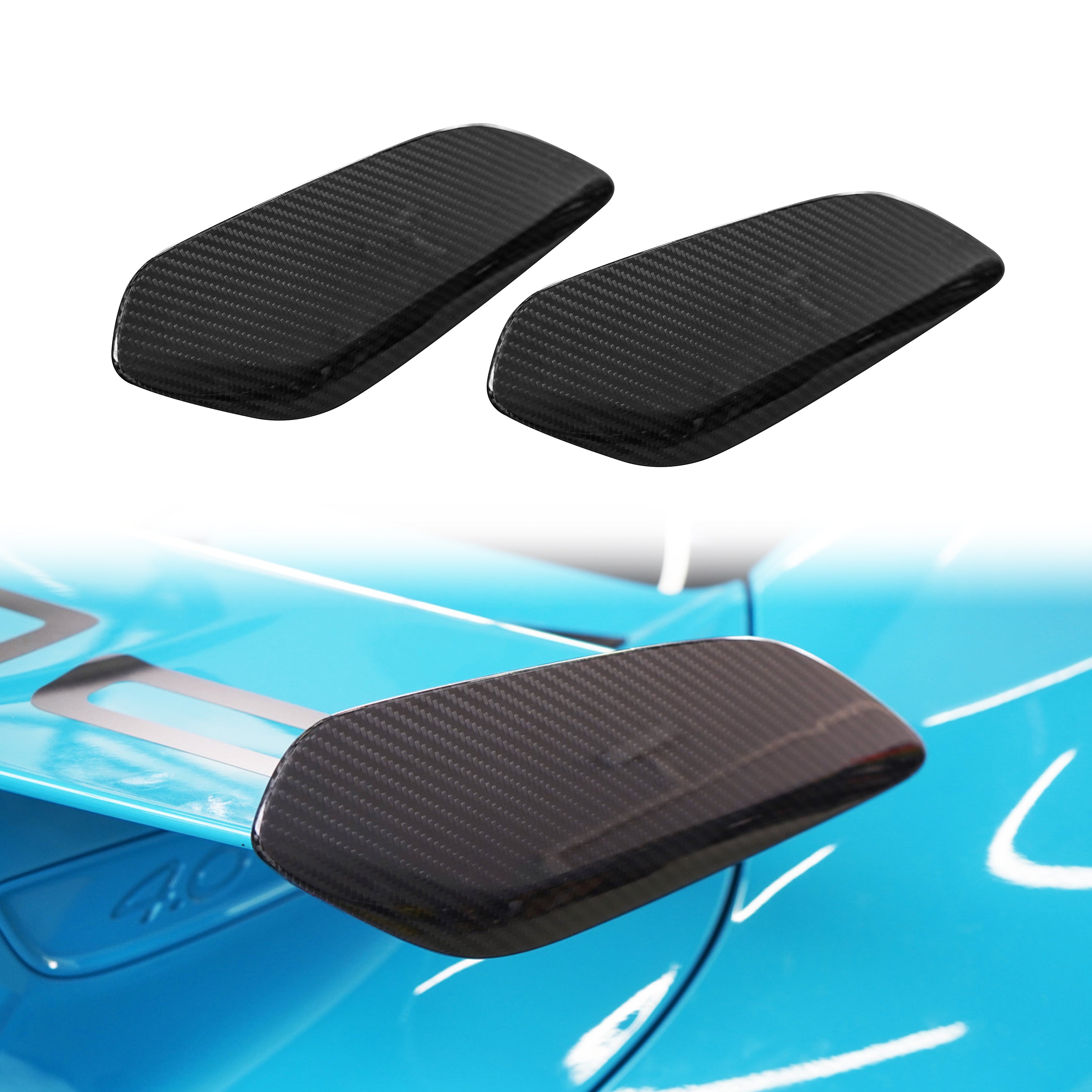 Prepreg Carbon Fiber Wing End Plates Winglet - Porsche 911 GT3 (2018-2019)