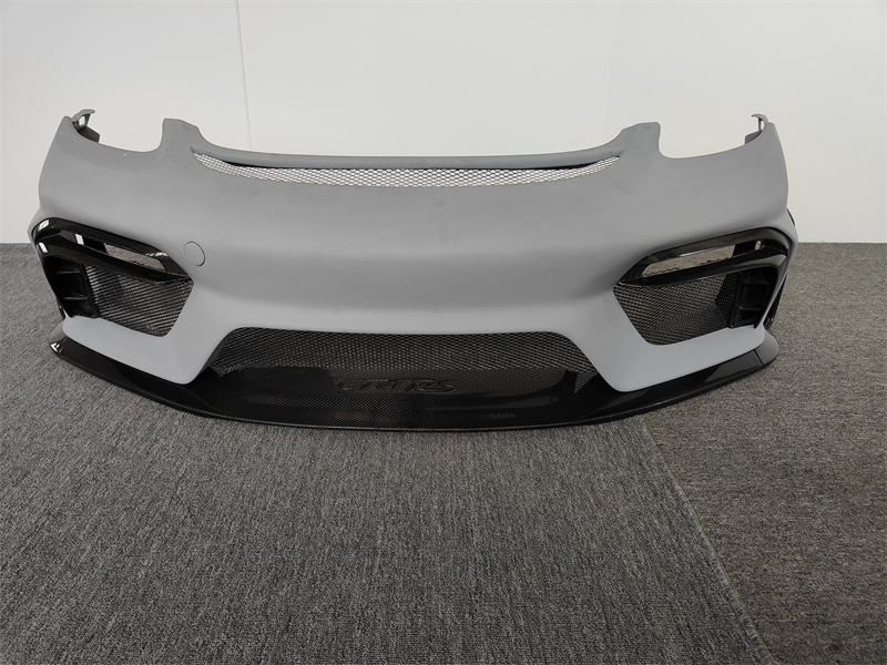 Semi Carbon Fiber GT4RS Style Front bumper upgrade - Porsche 718 Cayman Boxster