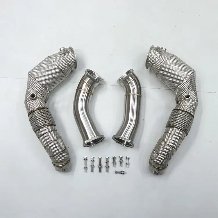 Performance Exhaust HeatShield Downpipes Set -  BMW G05 G06 G07  X5 X6 X7 M60i