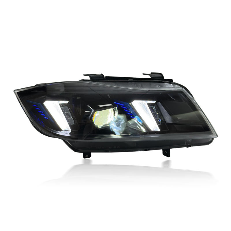 LED Snake Eye Style Yellow White DRL Switch Dual-Color Headlight Replacement upgrade - BMW 3 Series E90 05-12