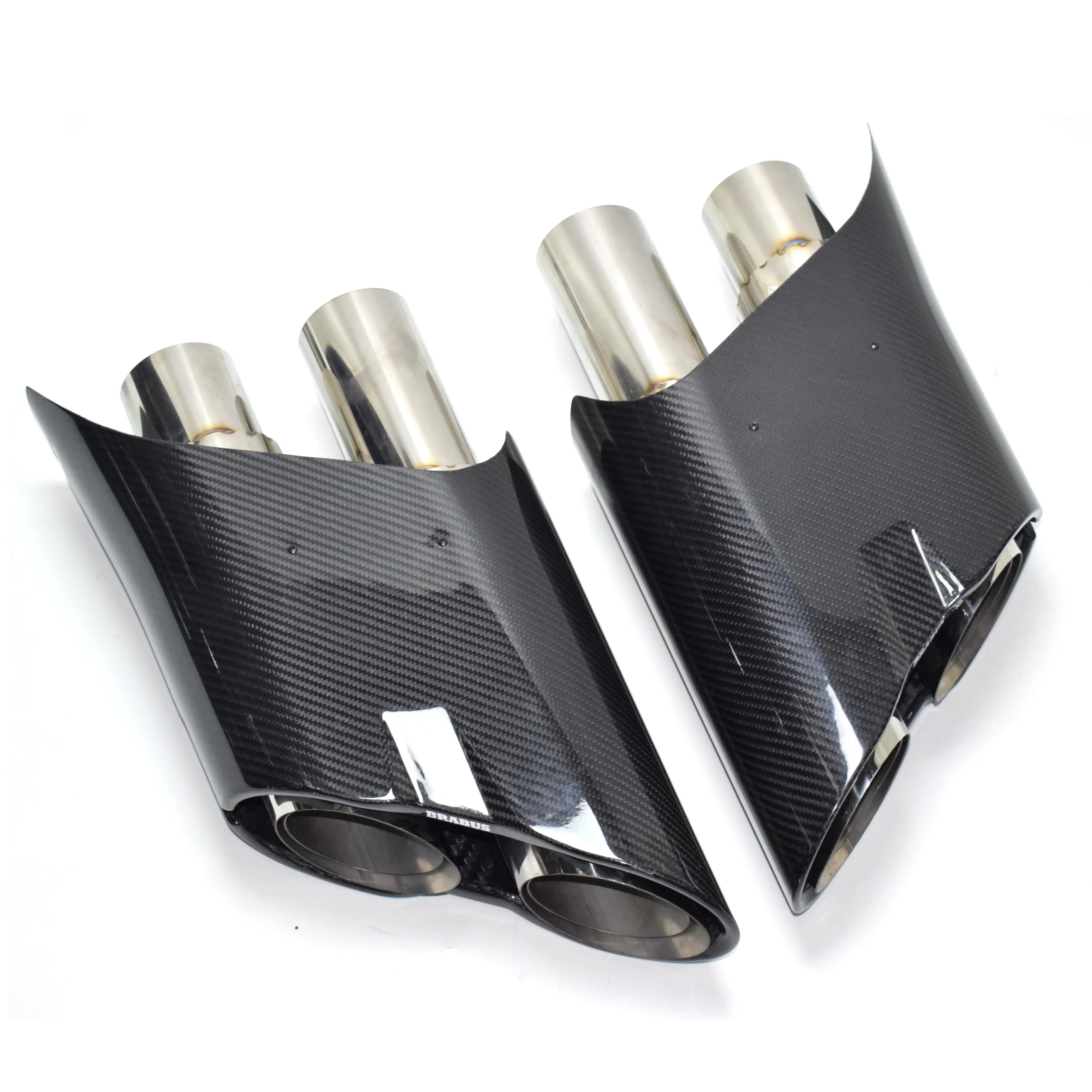 Carbon Fiber B Style Exhaust Tips - Mercedes Benz G-Class W463 W464 G63 G500