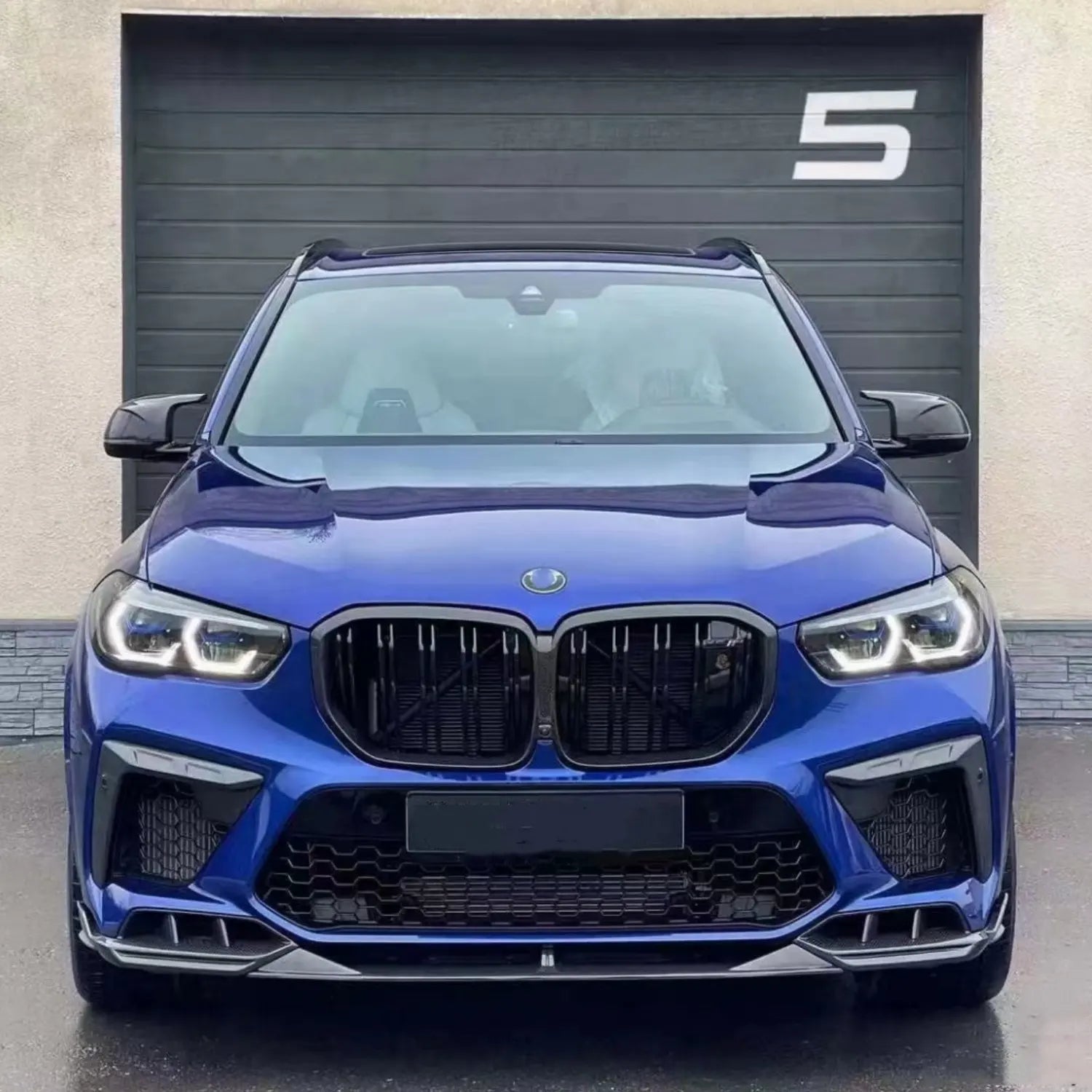 Carbon Fiber Front Bumper FogLight air vent Trim - BMW F95 X5m
