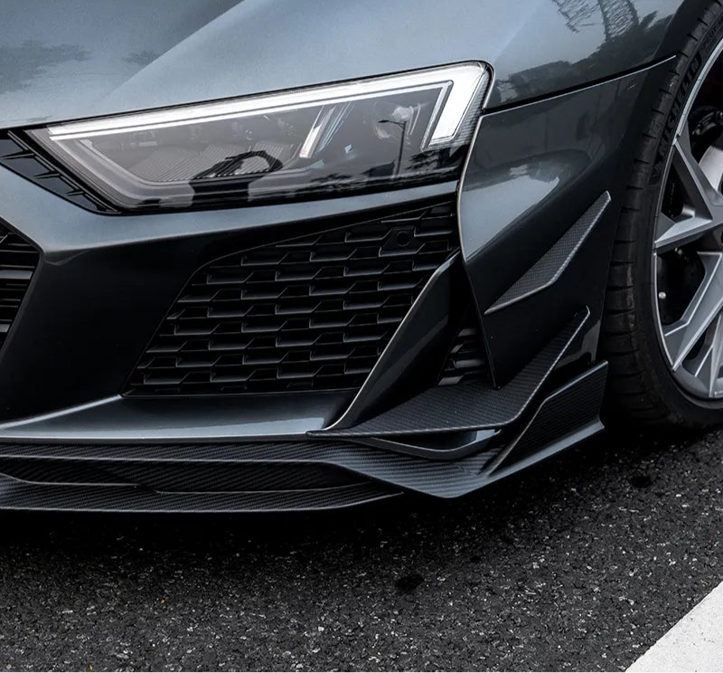 PT Prepreg Dry Carbon Fiber Front Canard - Audi R8 Gen2 Facelift