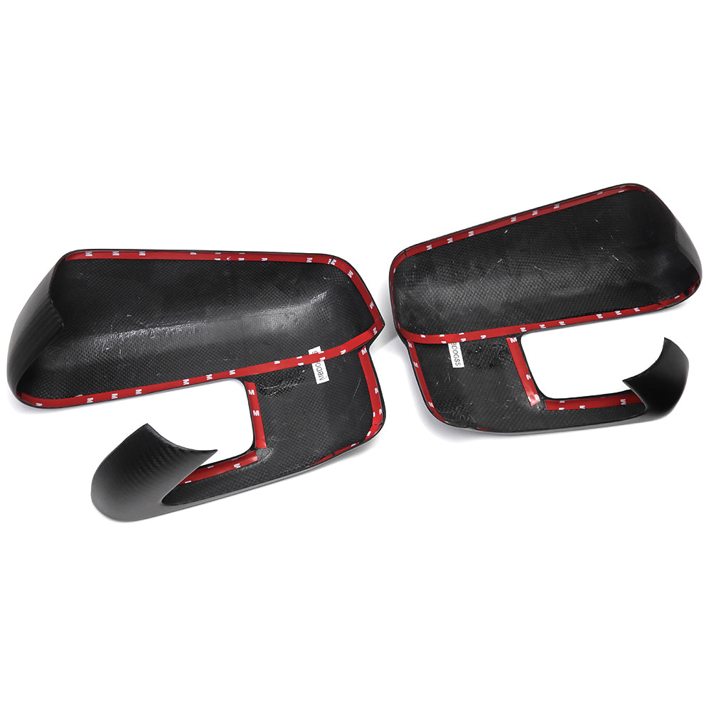 Carbon Fiber Mirror Caps - Ford F-150 F150 F250 F350 Raptor Lariat Limited XLT 2021+