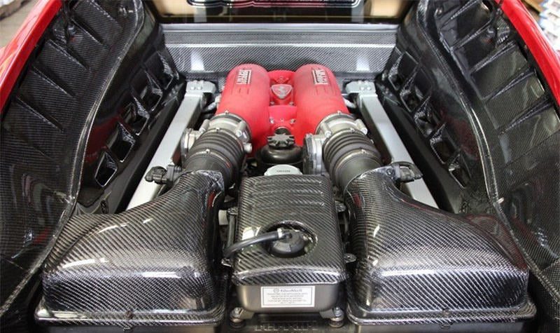 Carbon Fiber Coolant Reservoir Cover Trim - Ferrari F430