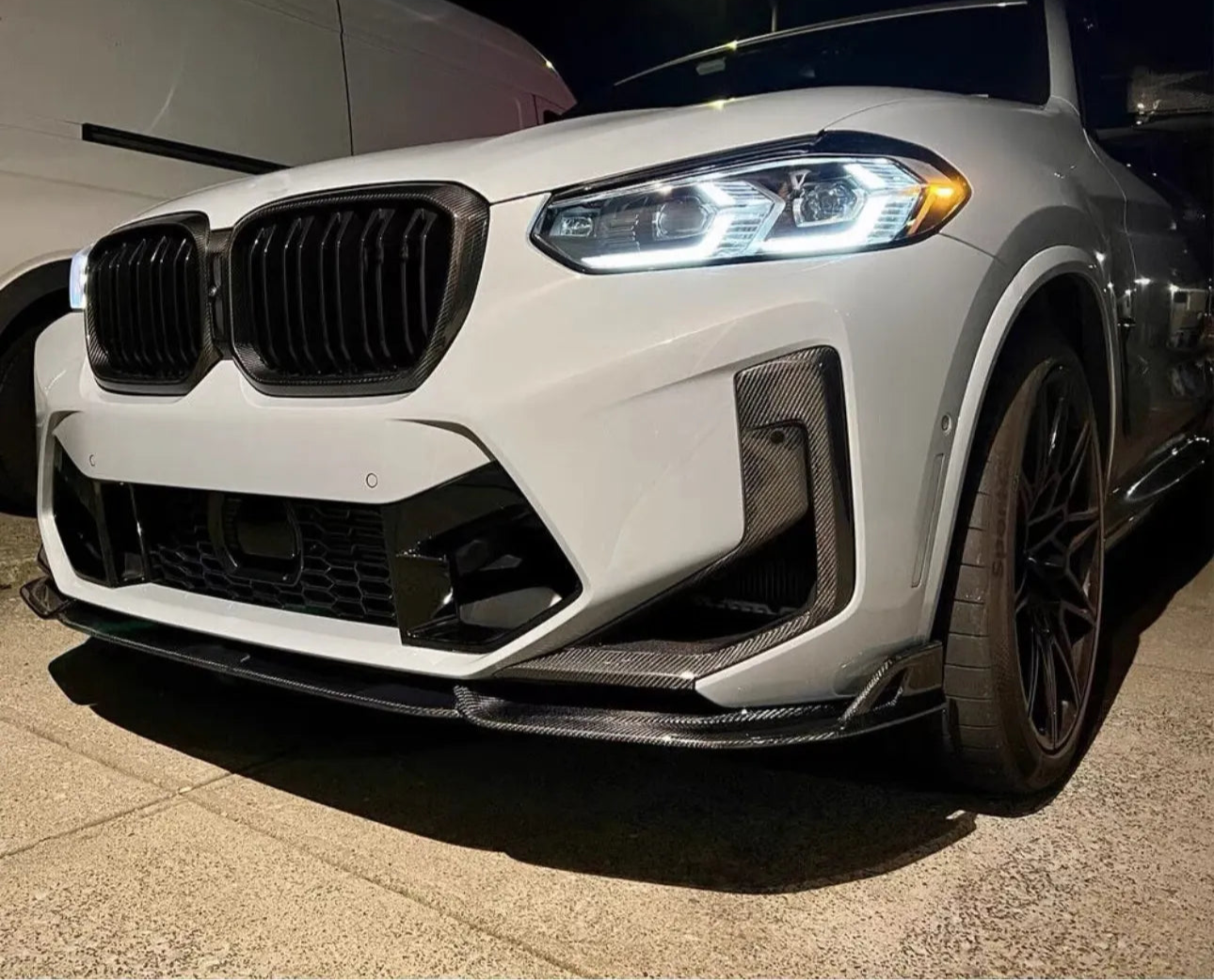 Carbon Fiber Front Bumper Lower Air Vent Duct - BMW X3M F97 X4M F98