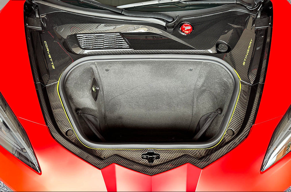 Dry Carbon Fiber Front Frunk Cover Trim Replacement -  Corvette C8 Z06 Z51 Stingray