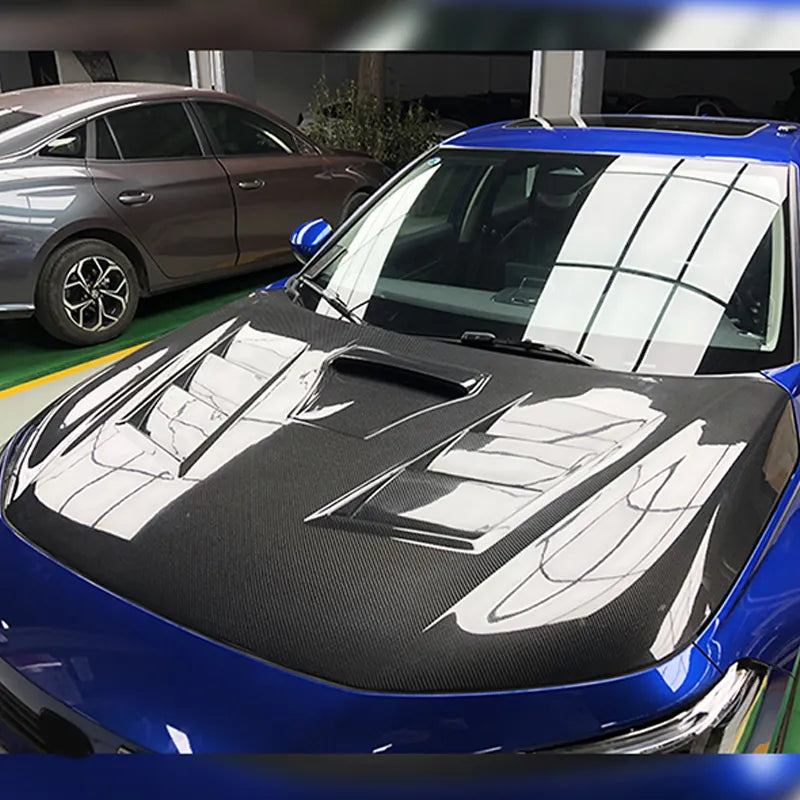 Vented Carbon Fiber Engine Hood - Honda Civic 11th gen 2022-2024