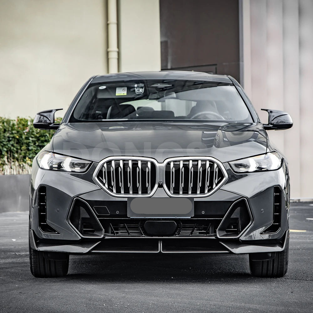 Prepreg Carbon Fiber MP Front Lip -  BMW X6 G06 Facelift 2024+
