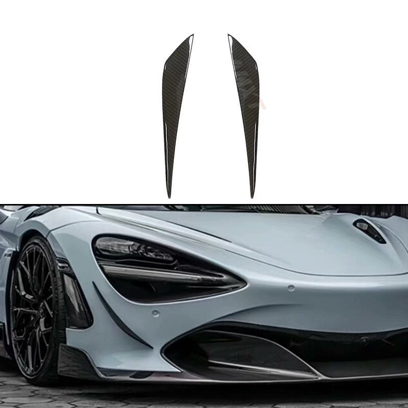 Dry Carbon Fiber Front Bumper Canards - Mclaren 720S
