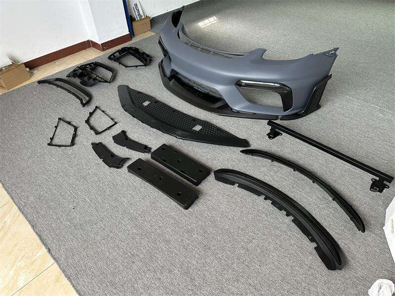 Semi Carbon Fiber GT4RS Style Front bumper upgrade - Porsche 718 Cayman Boxster