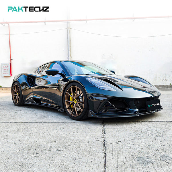 Paktechz Dry Carbon Fiber Front Splitter lip - Lotus Emira