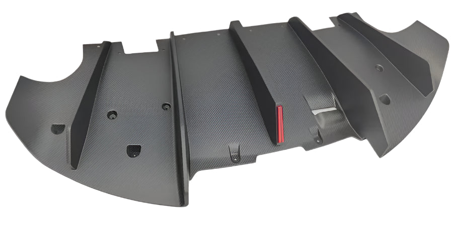 Carbon Fiber V Style Rear Diffuser w/LED - Lotus Emira