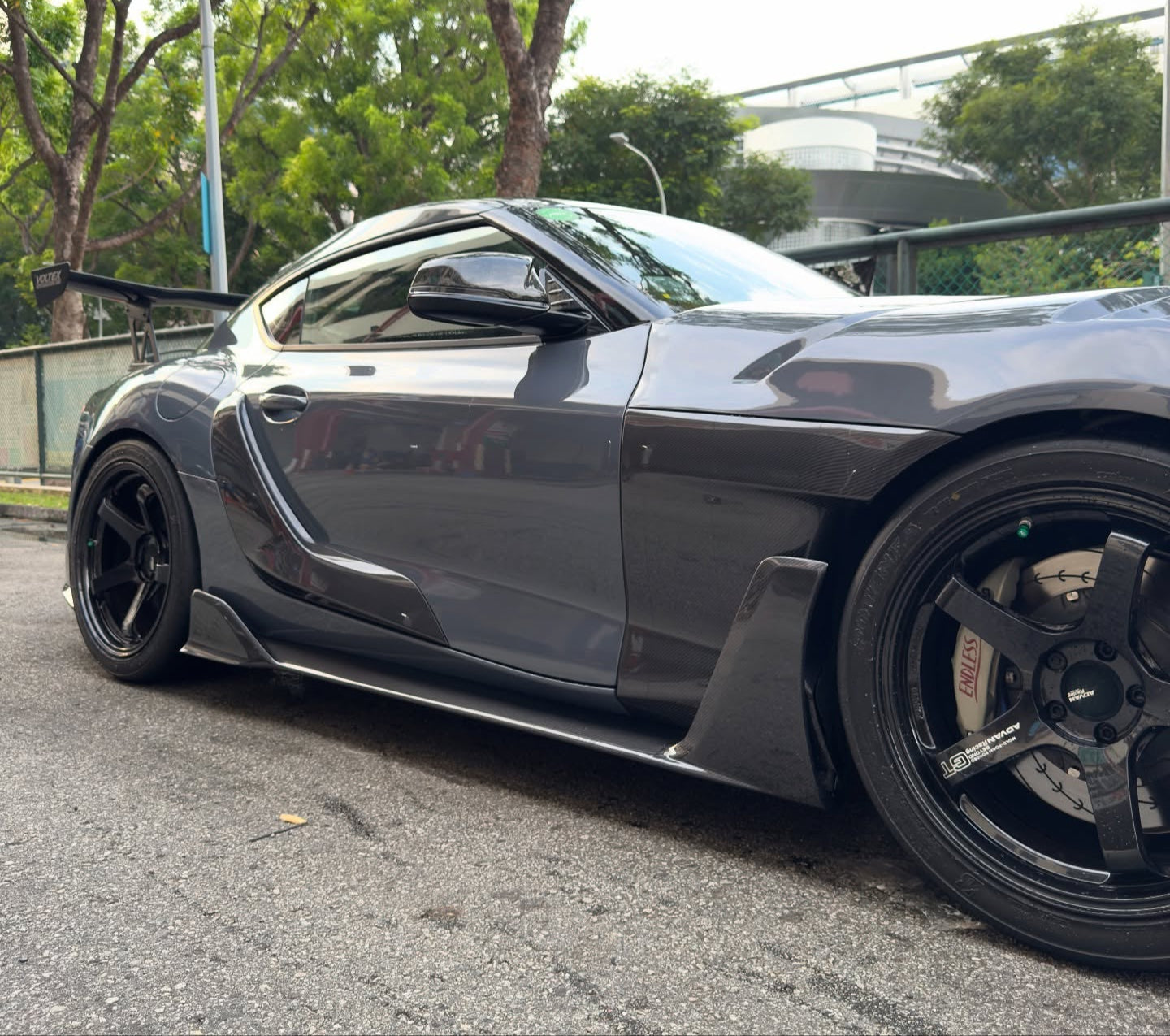 Prepreg Carbon Fiber AD V2 Side Skirts – For Toyota Supra A90/A91 Mk5 (2020+)