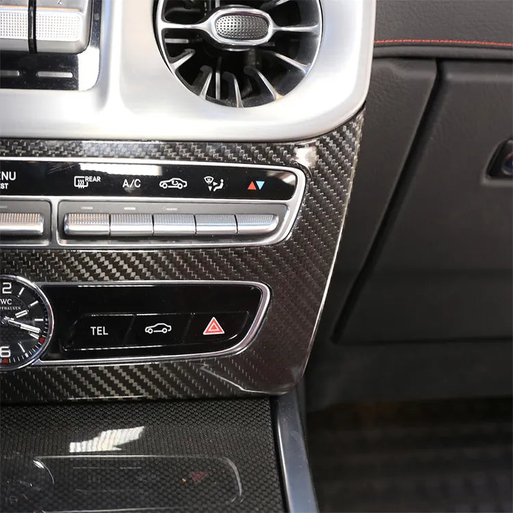 Carbon Fiber Interior Center Console Adjustment Button Panel - 2019-2023 Mercedes Benz G W463 G500 G63