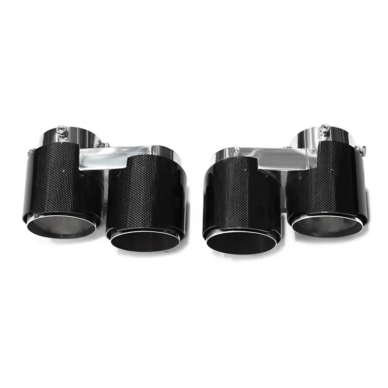 Carbon Fiber V2 Quad Style Exhaust Tips -  BMW G05 X5 G06 X6 G07 X7 2019+