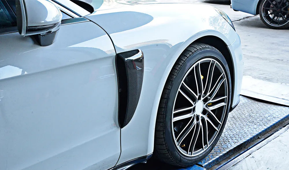 Carbon Fiber Front Side Fender Vents Trim - Porsche Panamera 971 GTS Turbo S 17-19