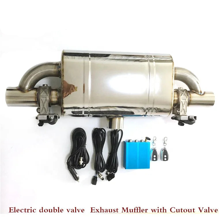 UNIVERSAL T Style VALVED MUFFLER KIT
