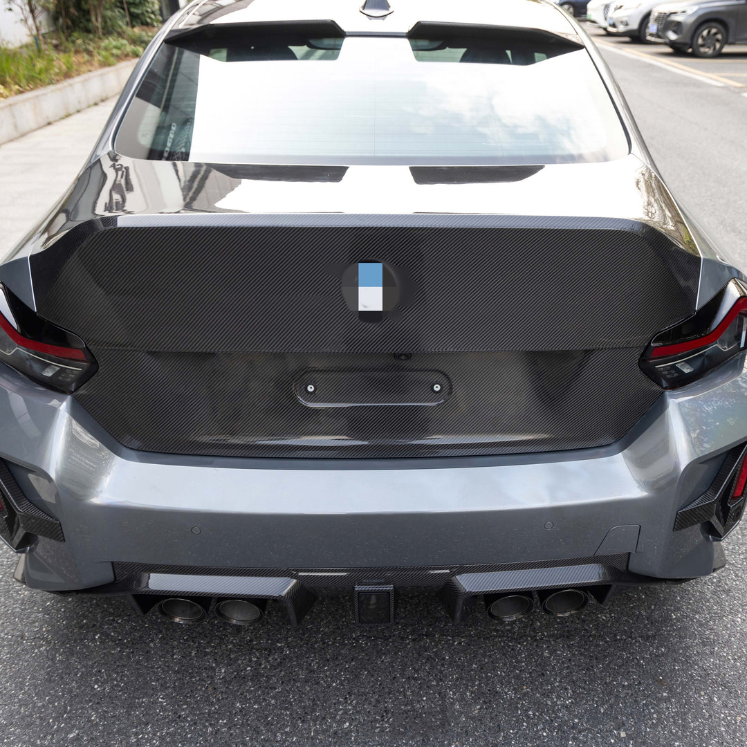 Prepreg Cs style Carbon Fiber Duckbill Trunk Replacement - BMW G87 M2 G42 2 Series