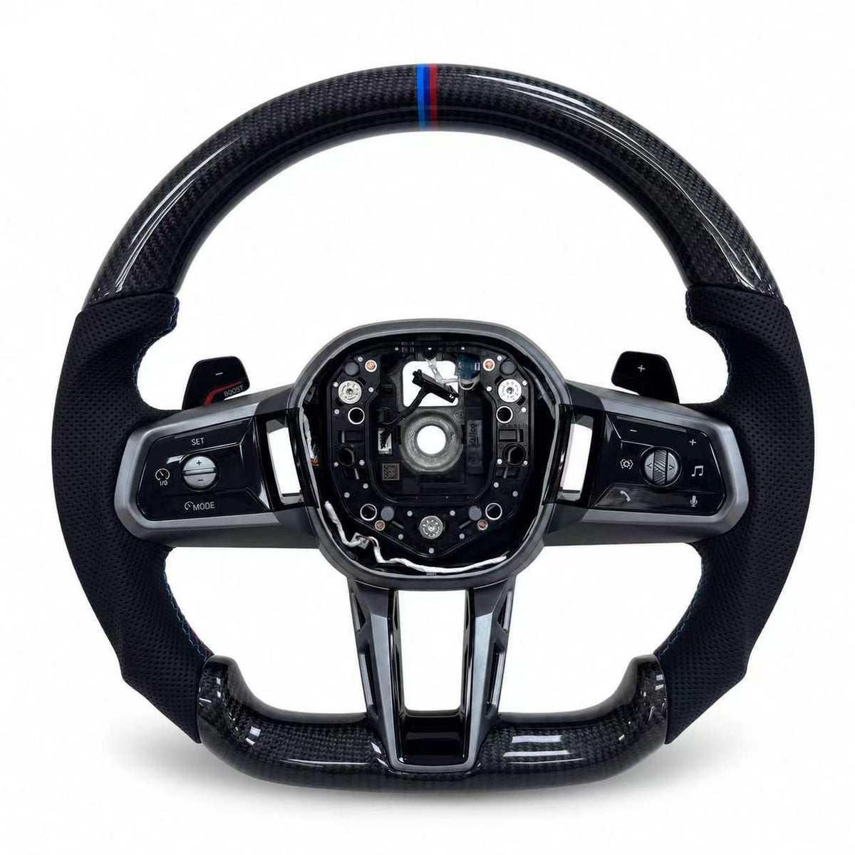 Carbon Fiber Steering Wheel for BMW M5 2024-2026 2 5 7series X1 X2 X3 M5 U06 U10 U11 G45 G60 G61 G70 G90 G99
