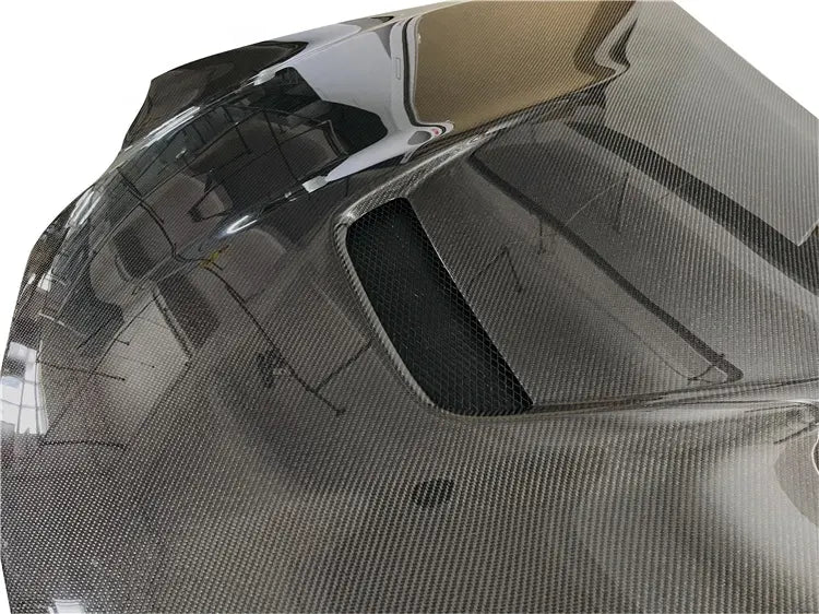 RCF Style Carbon Fiber Vented Hood - 2014-2020 Lexus IS