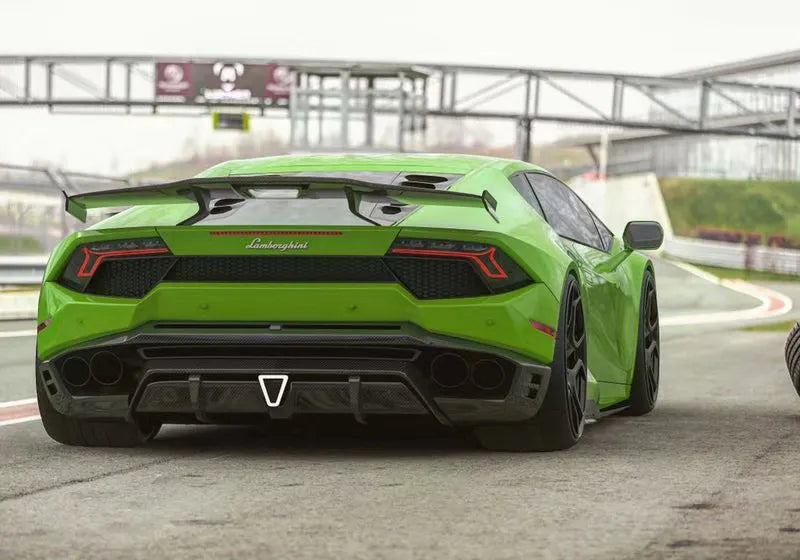 Prepreg Carbon Fiber Rear Bumper Replacement - Lamborghini Huracan LP610-4 LP580
