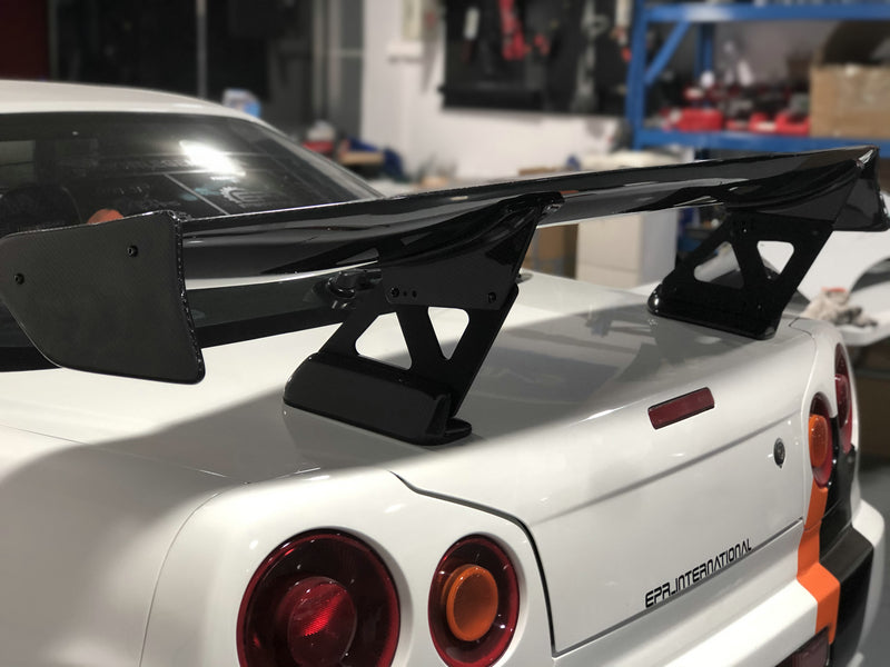 Carbon Fiber TS Style Rear Wing - Nissan Skyline R34 GTT GTR