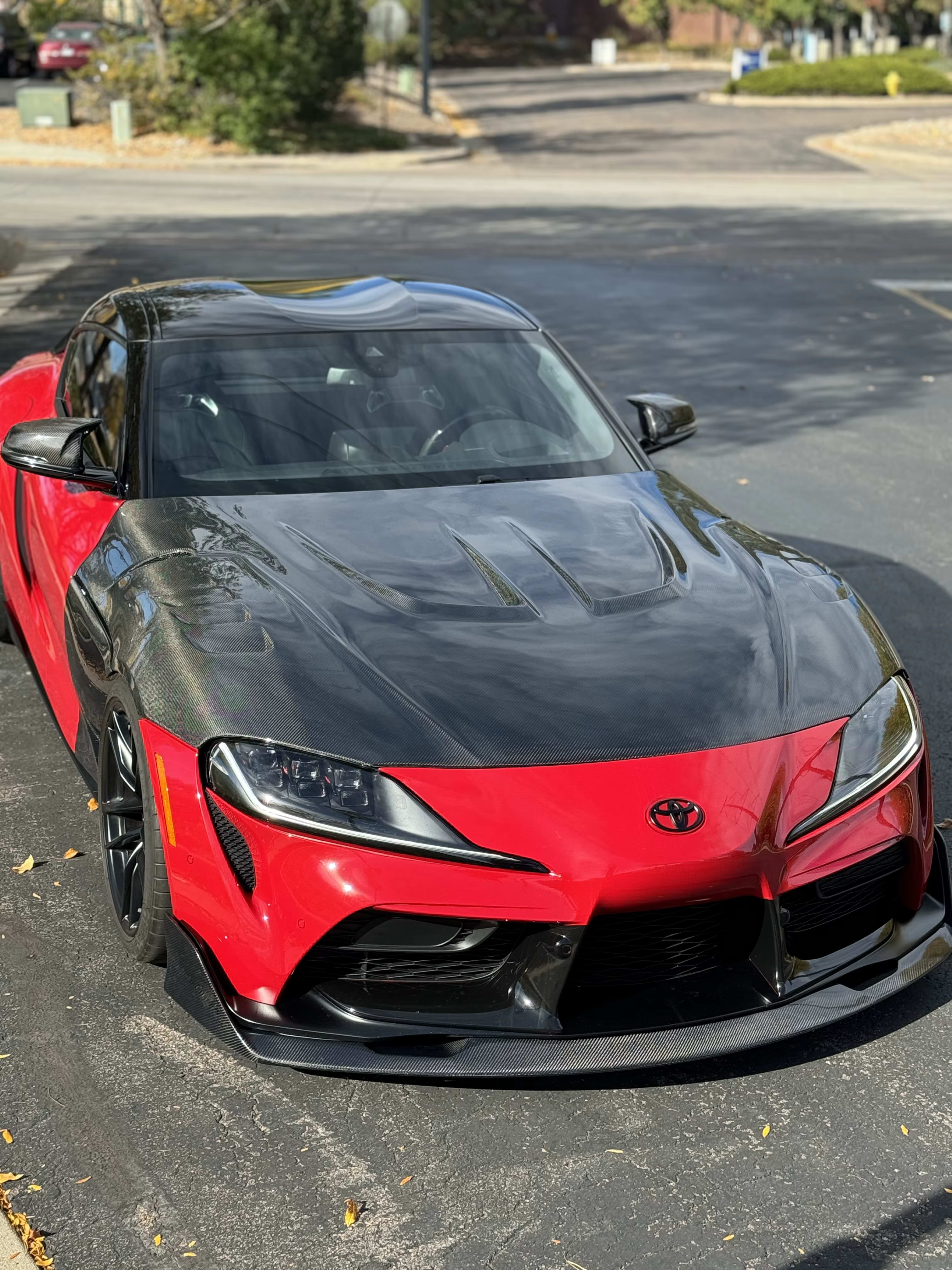 L Style Carbon Fiber Hood Bonnnet - TOYOTA SUPRA A90