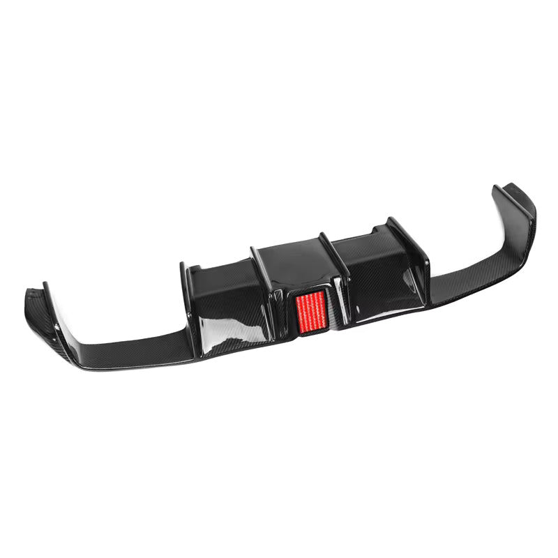 KHF Style Carbon Fiber Rear diffuser w/ Brake Light - BMW F87 M2